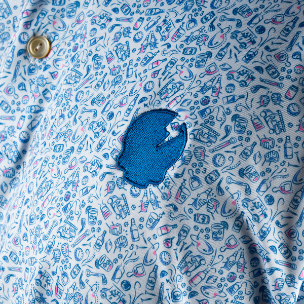 DGAP SKULL LOGO POLO