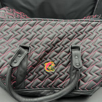 DGAP QUILTED LEATHER DUFFEL BAG