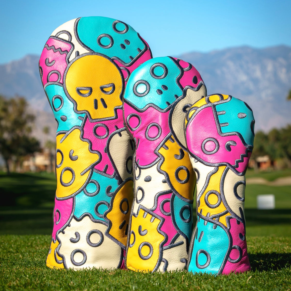 REAL FORE-GOTTON SKULLS 3PC SET