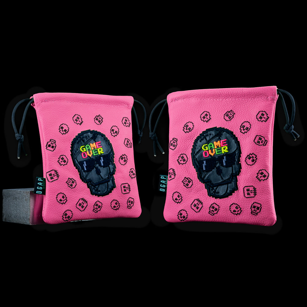 REAL DEAL GAME OVER CINCH SACK PINK