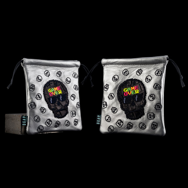 REAL DEAL GAME OVER CINCH SACK SILVER