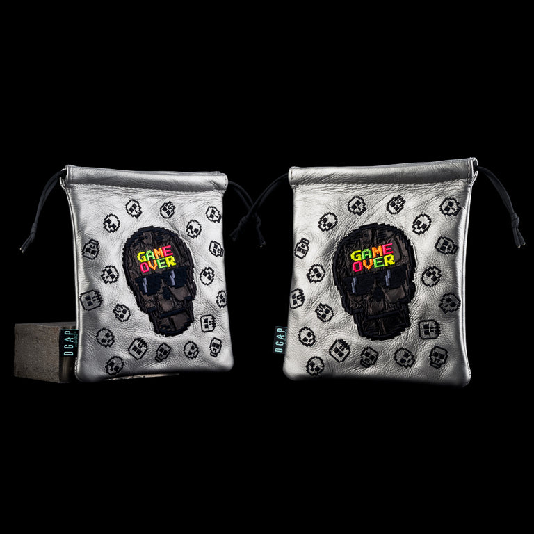 REAL DEAL GAME OVER CINCH SACK SILVER