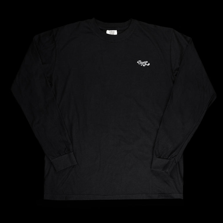 DGAP SCRIPT BLACK LONG SLEEVE TSHIRT