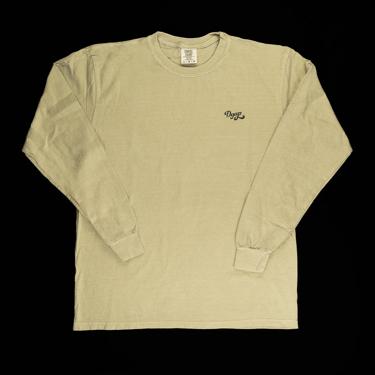 DGAP SCRIPT KHAKI LONG SLEEVE TSHIRT