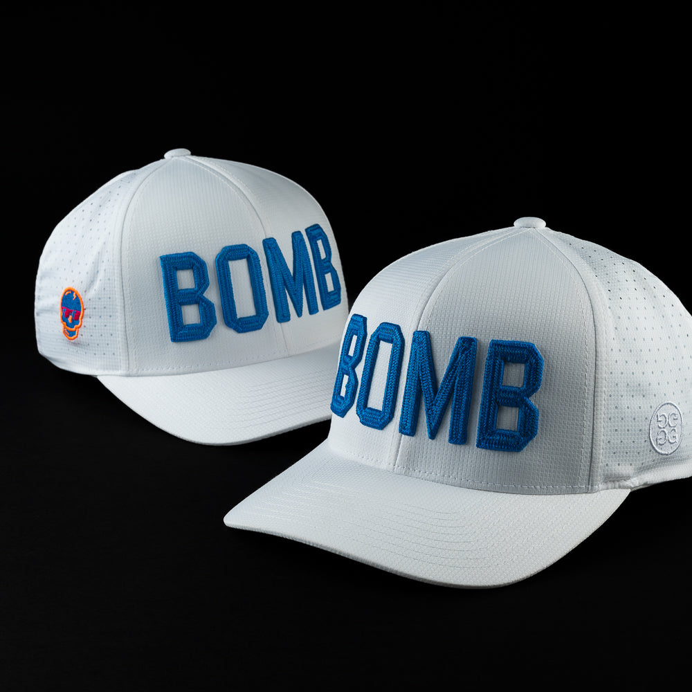 WHITE BOMB G/FORE PERFORATED CAP