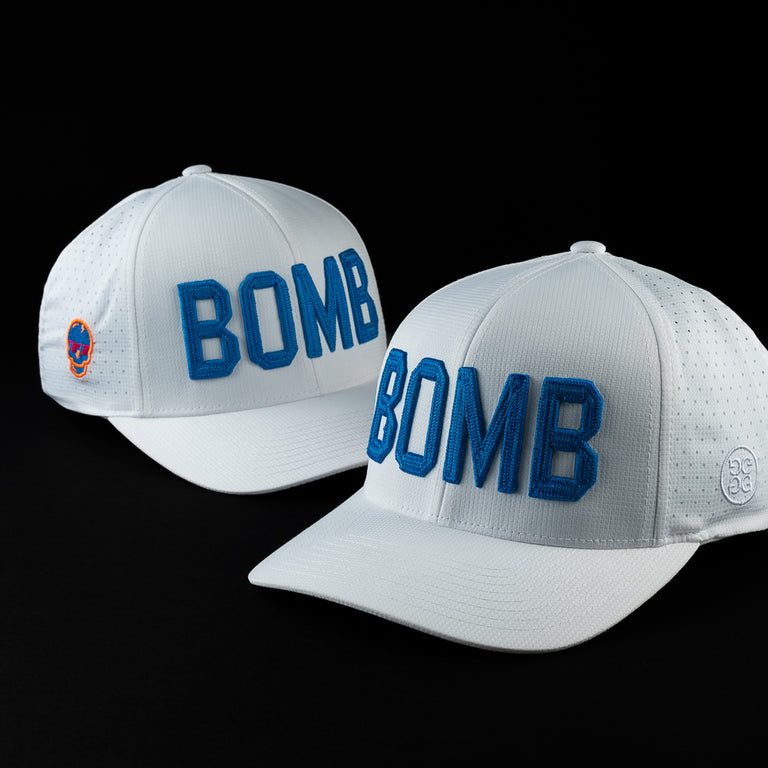 WHITE BOMB G/FORE PERFORATED CAP