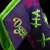 Real Defaced DGAP Skulls Purple Blade Cover