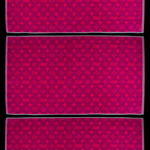 Swag Purple Defaced Monogram Haha Towel