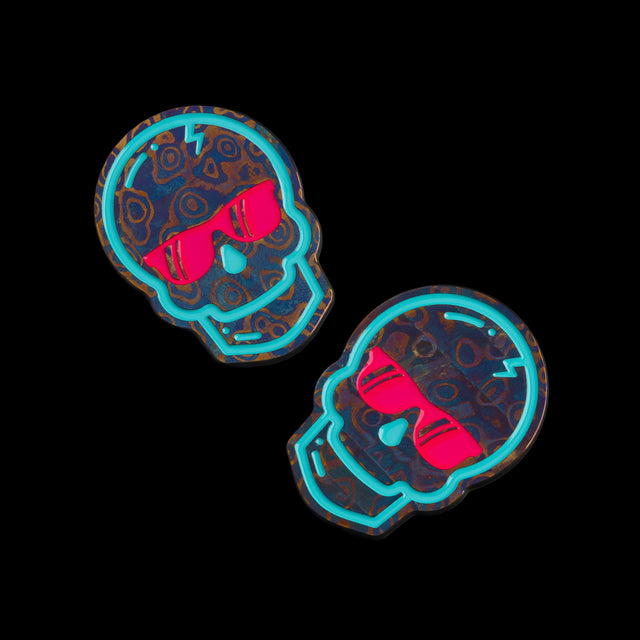 DAMASCUS SKULL BALL MARKER