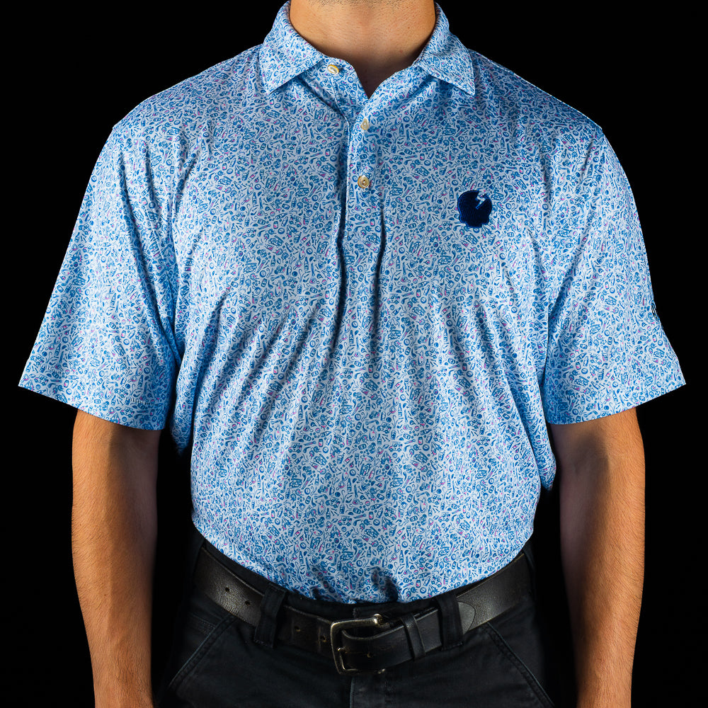 DGAP SKULL LOGO POLO