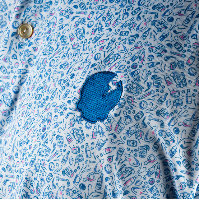DGAP SKULL LOGO POLO