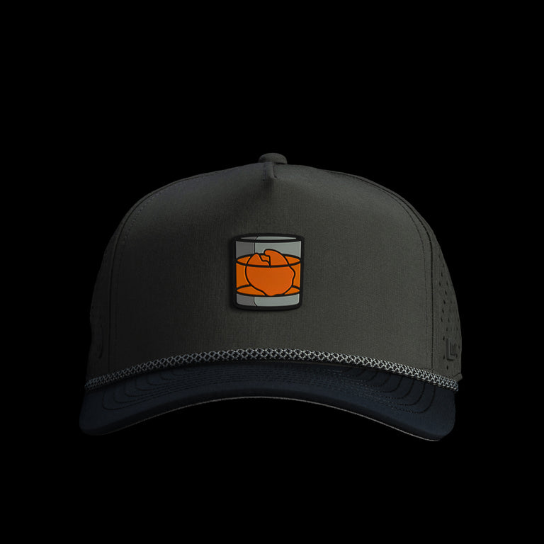 MELIN ODYSEA DGAP ROCKS CHARCOAL GREY SNAP BACK HAT XL FIT