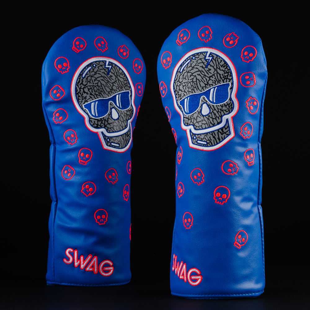 LAVA AND BLUE ELEPHANT SKULL DRIVER COVER