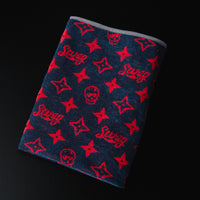 SWAG NAVY MONOGRAM SKULL TOWEL