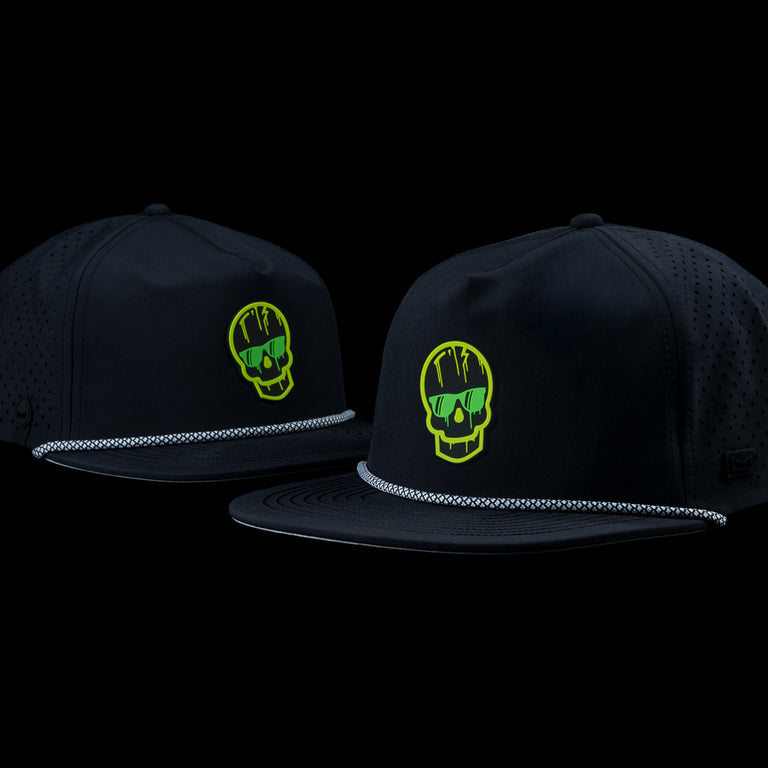 MELIN CORONADO DRIPPING SKULL BLACK SNAPBACK HAT CLASSiC FIT