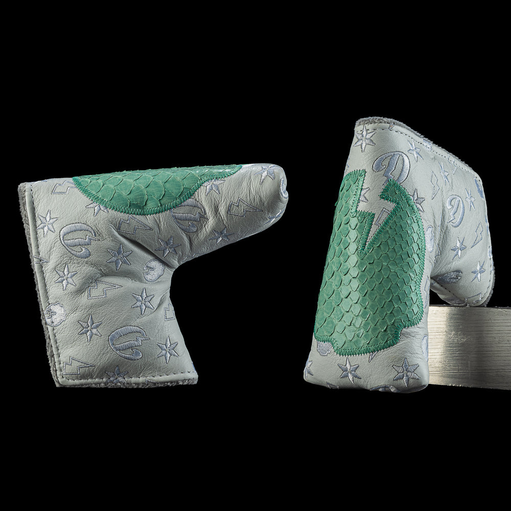 REAL DEAL PYTHON MINT SKULL MONOGRAM BLADE COVER