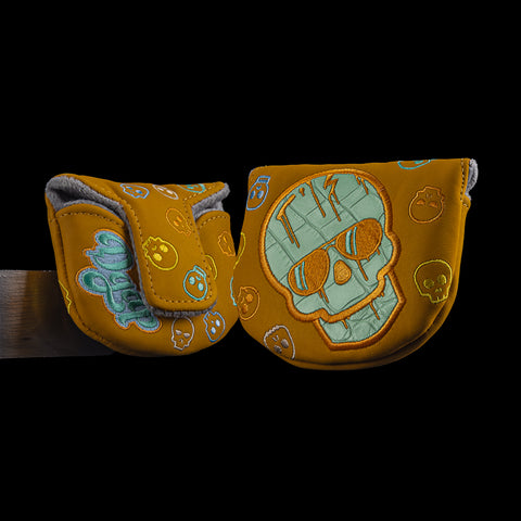 REAL DEAL MINT SKULL ORANGE BASE BOSS MID MALLET COVER