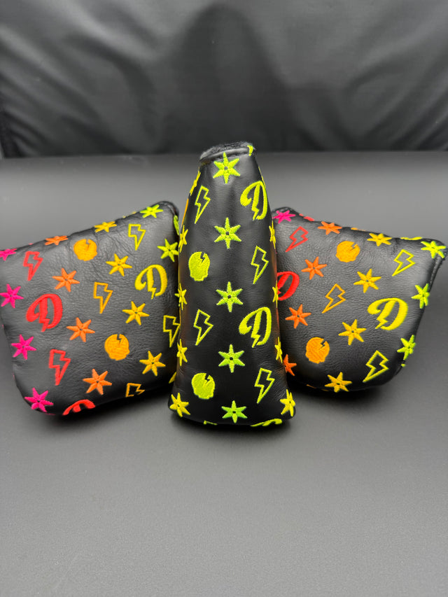 REAL NEON RAINBOW MONOGRAM COVER