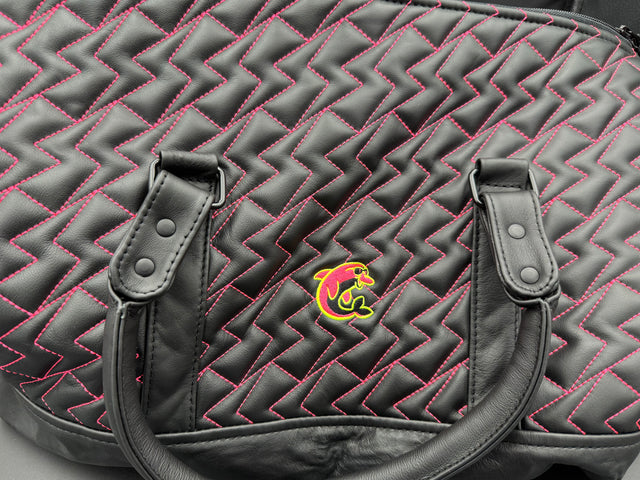 DGAP QUILTED LEATHER DUFFEL BAG