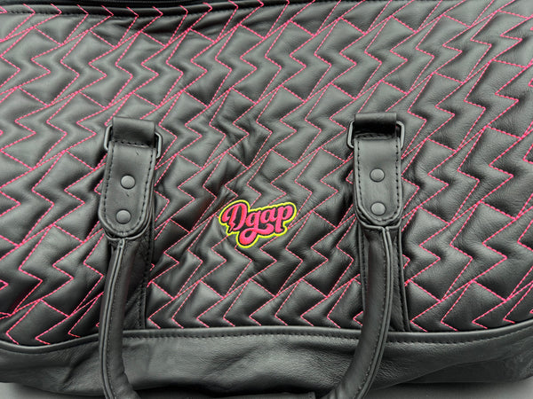 DGAP QUILTED LEATHER DUFFEL BAG