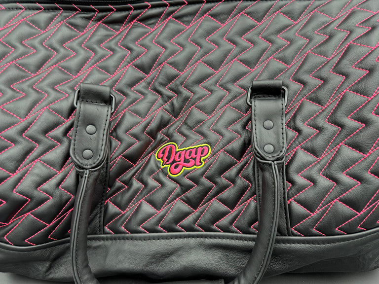 DGAP QUILTED LEATHER DUFFEL BAG