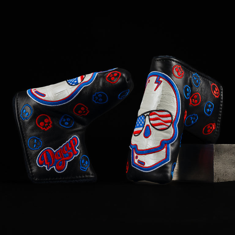 REAL DEAL BLACK AMERICANA SKULL BLADE COVER