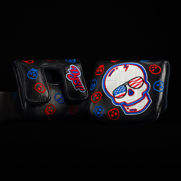 REAL DEAL BLACK AMERICANA SKULL SMALL CENTER SHAFT