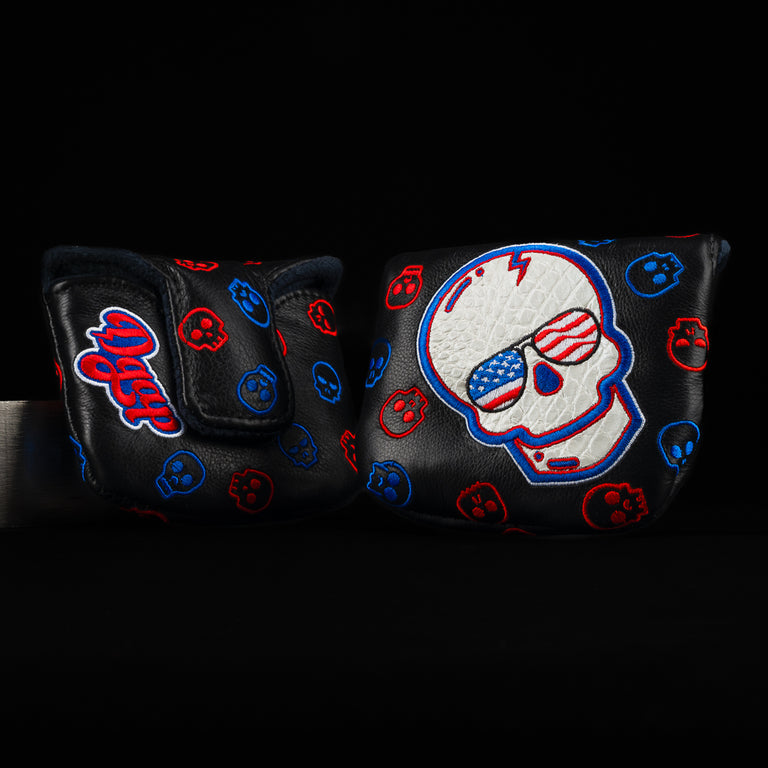 REAL DEAL BLACK AMERICANA SKULL MALLET COVER