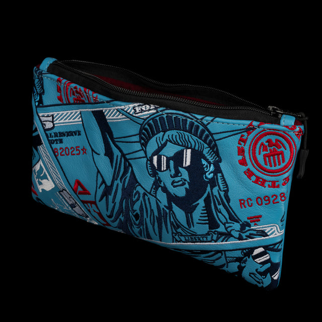 REAL LADY LIBERTY VALUABLES POUCH BLUE