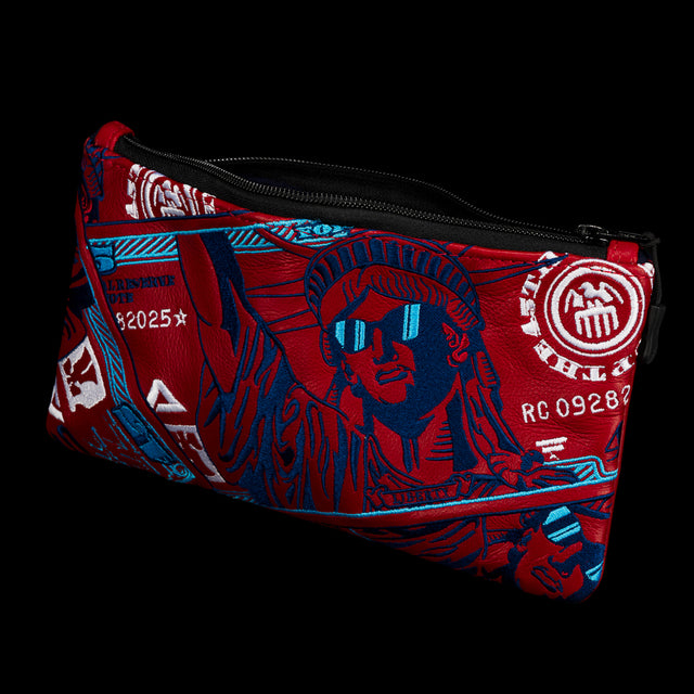 REAL LADY LIBERTY VALUABLES POUCH RED