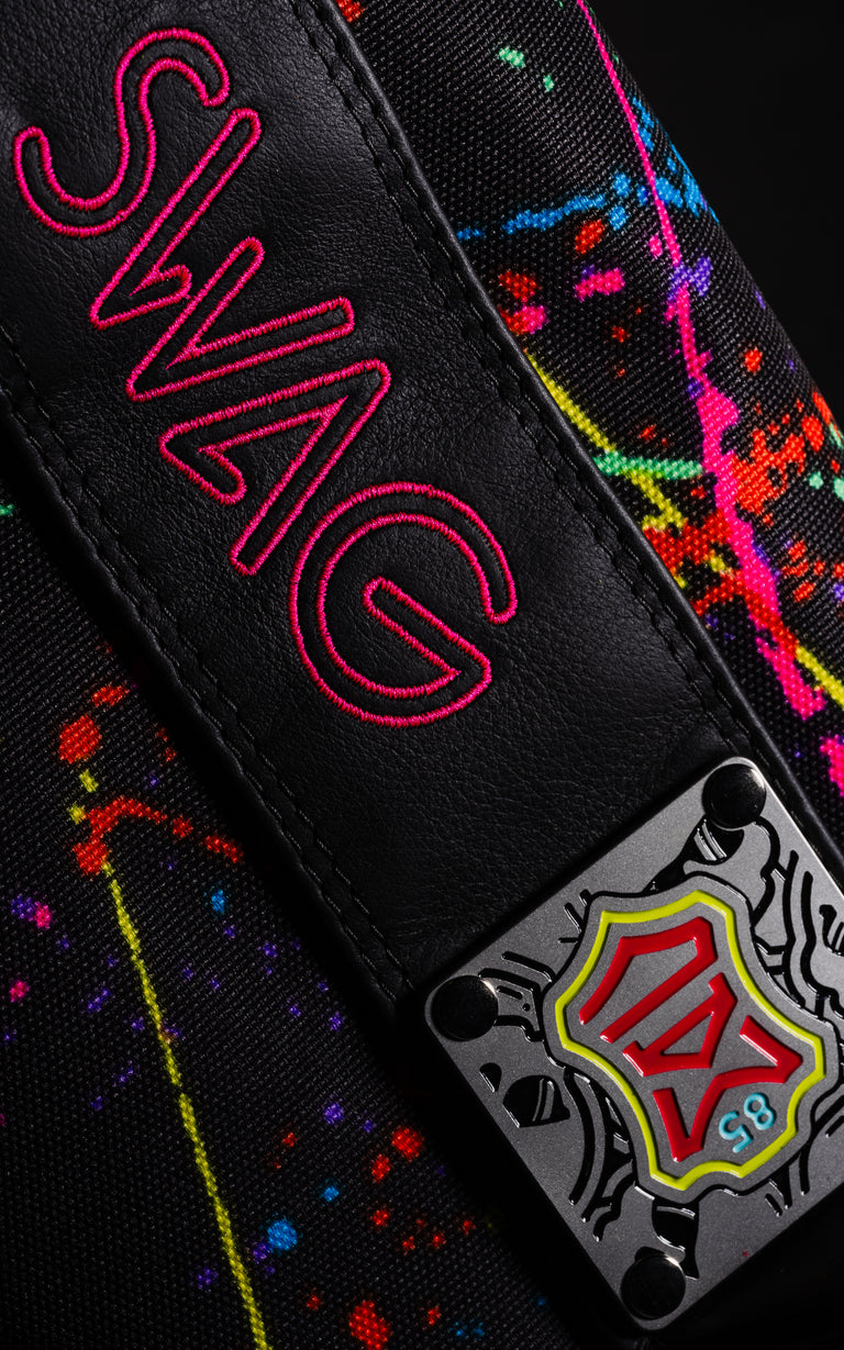 MACKENZIE WALKER NYLON PAINT SPLATTER WALKING BAG