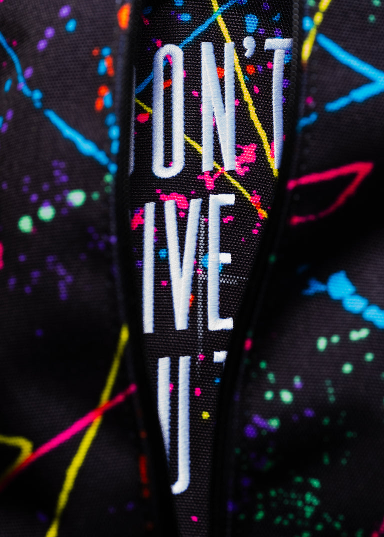 MACKENZIE WALKER NYLON PAINT SPLATTER WALKING BAG