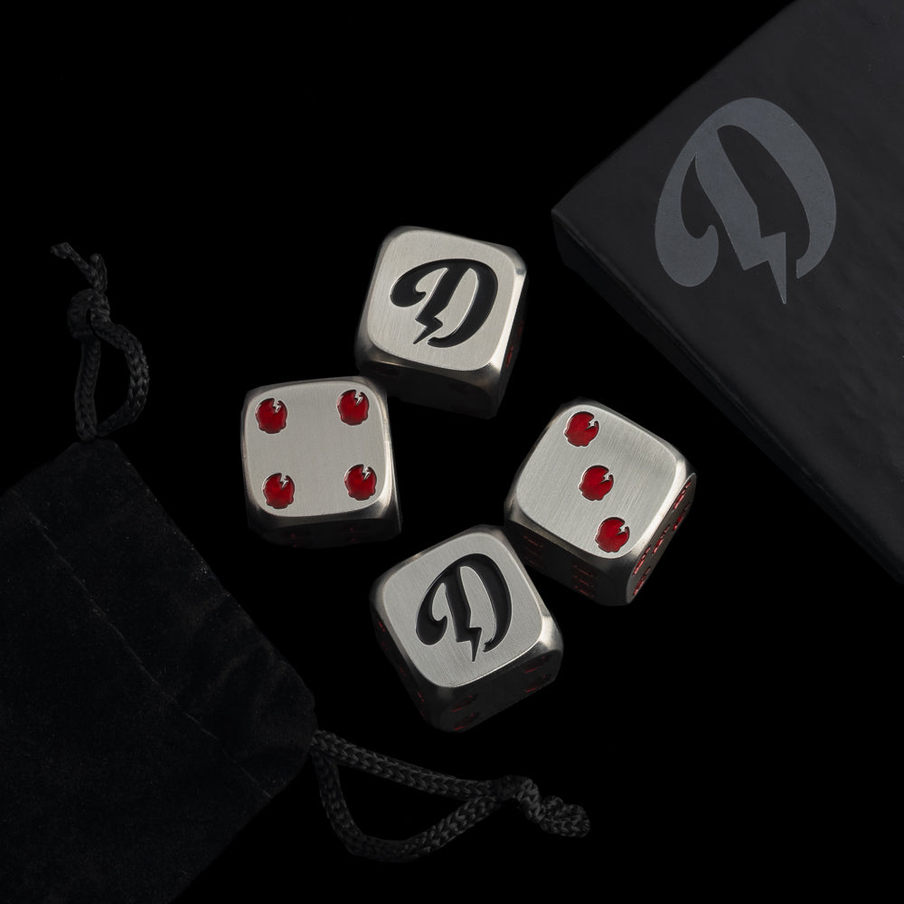 DGAP STAINLESS 2PC DICE SET
