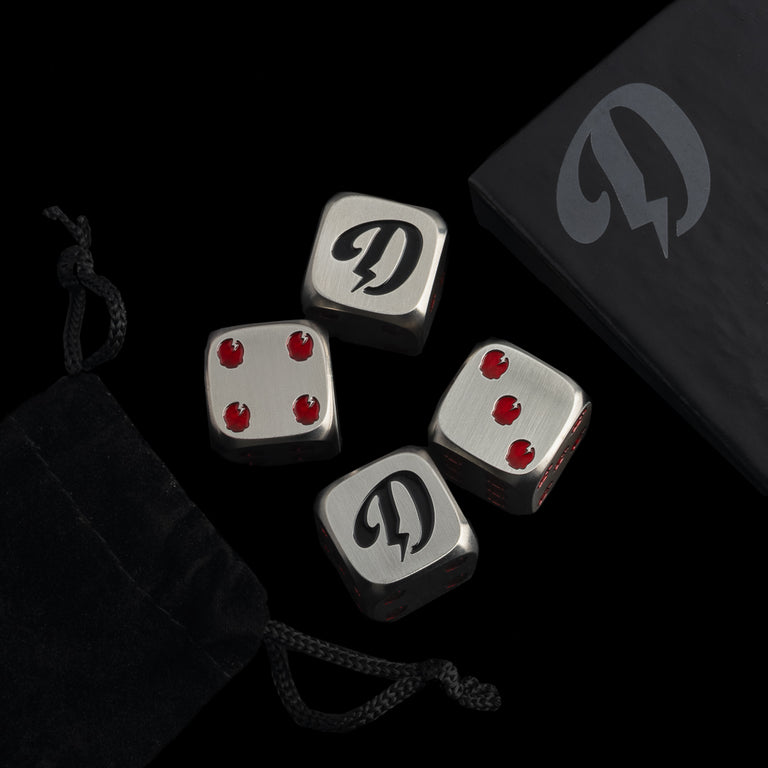 DGAP STAINLESS 2PC DICE SET
