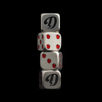 DGAP STAINLESS 2PC DICE SET