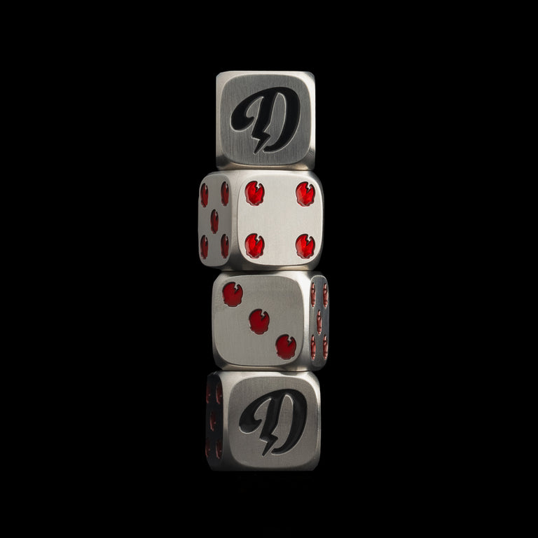DGAP STAINLESS 2PC DICE SET